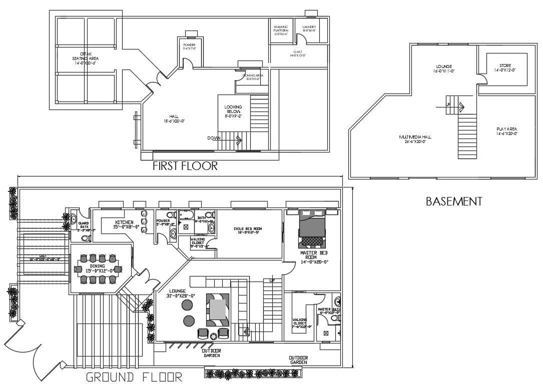 house-layout-plan-cadbull