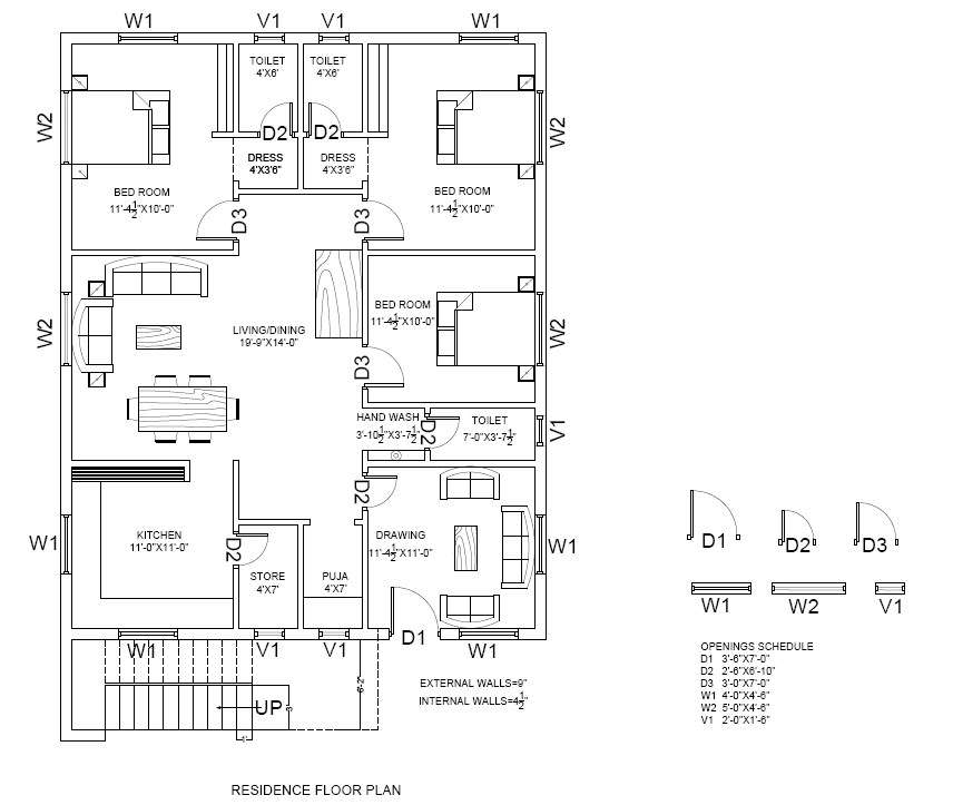 house-plan-drawing-dwg-and-pdf-file-cadbull