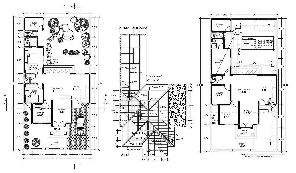House Plan Drawing samples CAD file download - Cadbull