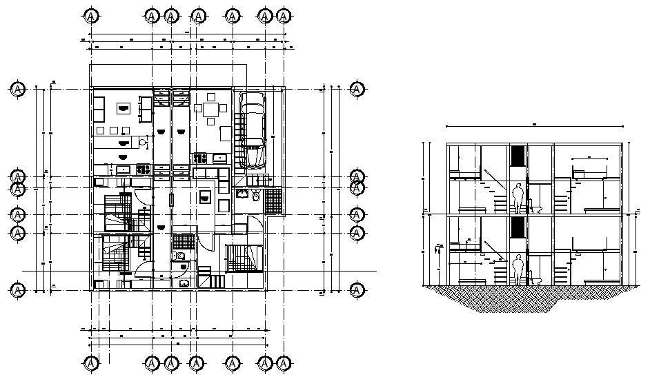 house-plans-with-car-parking-cadbull