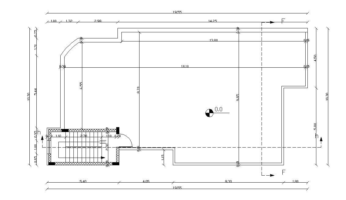 House Terrace Plan And Stair Cabin AutoCAD File Cadbull