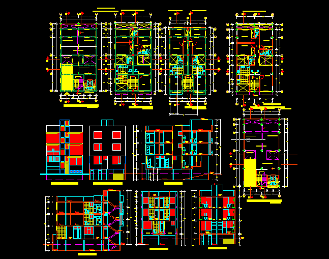 House architectural detail DWG file - Cadbull