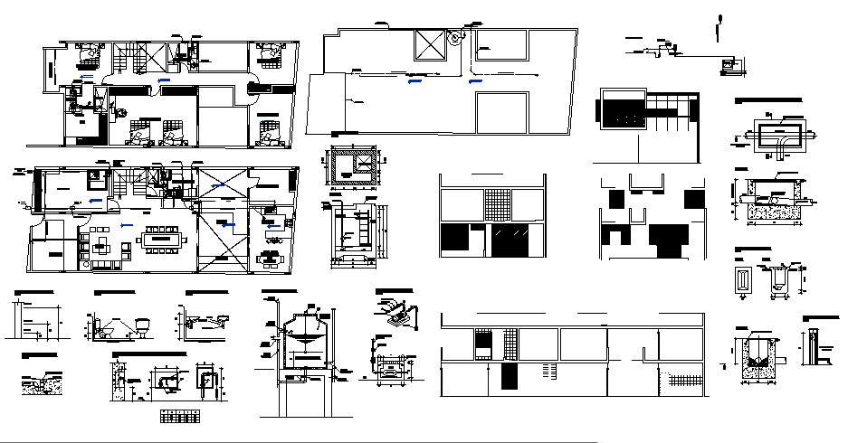 Sanitary Layout AutoCAD Drawings - Cadbull