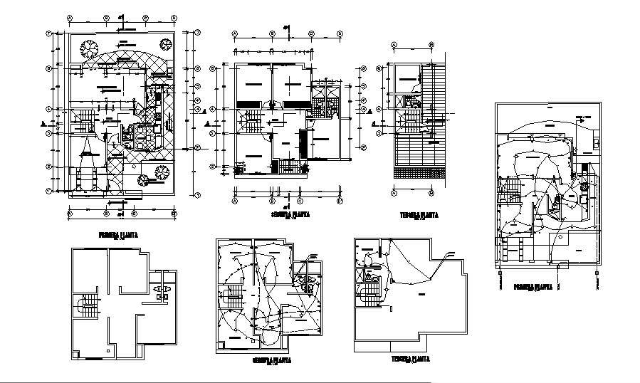 House floor plan, cover plan and electrical layout plan details dwg ...