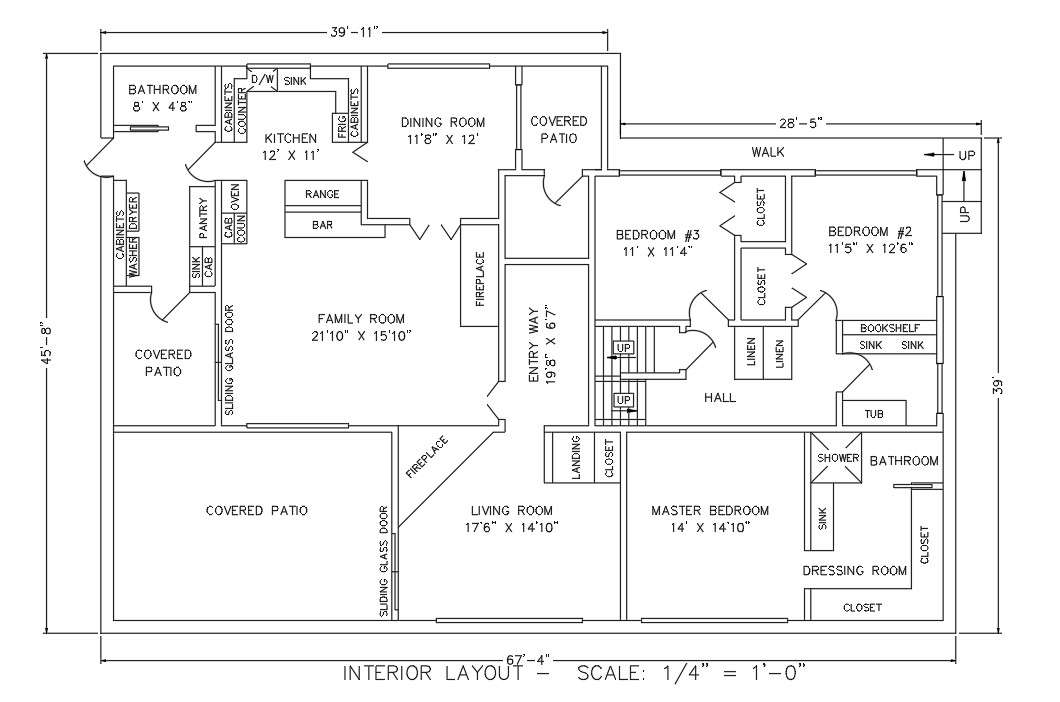 House interior layout plan for deign with DWG File - Cadbull