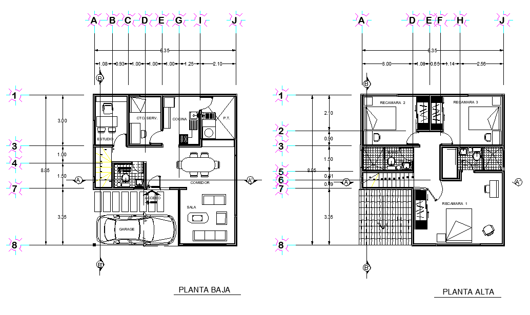 House plan detail layout file - Cadbull