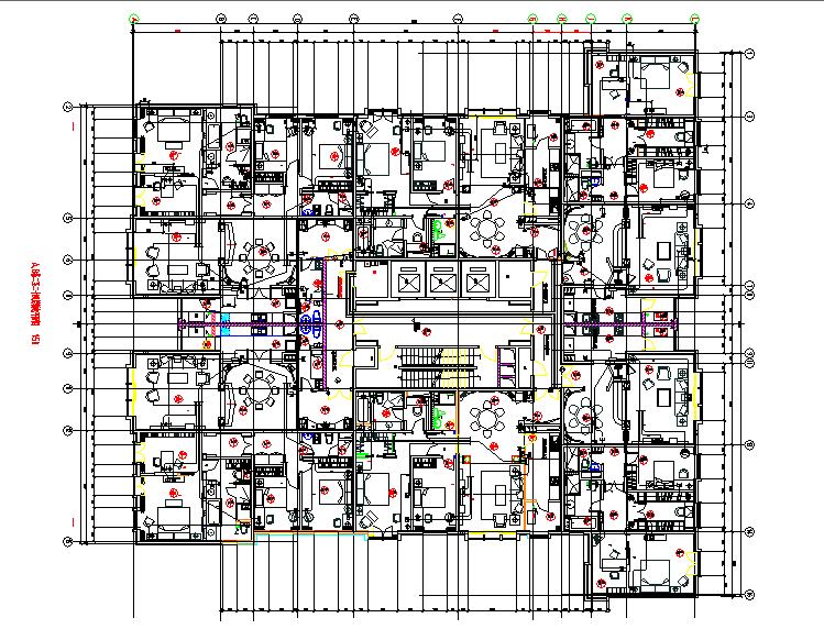 House plan dwg file - Cadbull