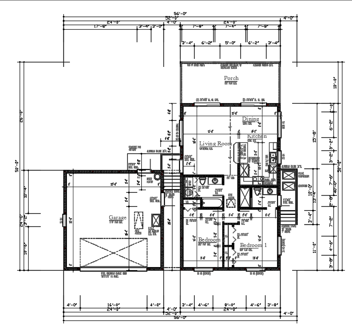 House plan dwg file - Cadbull