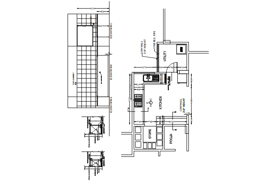 House Plan With Detail Dimension In Dwg File  Thu May 2019 11 46 41 