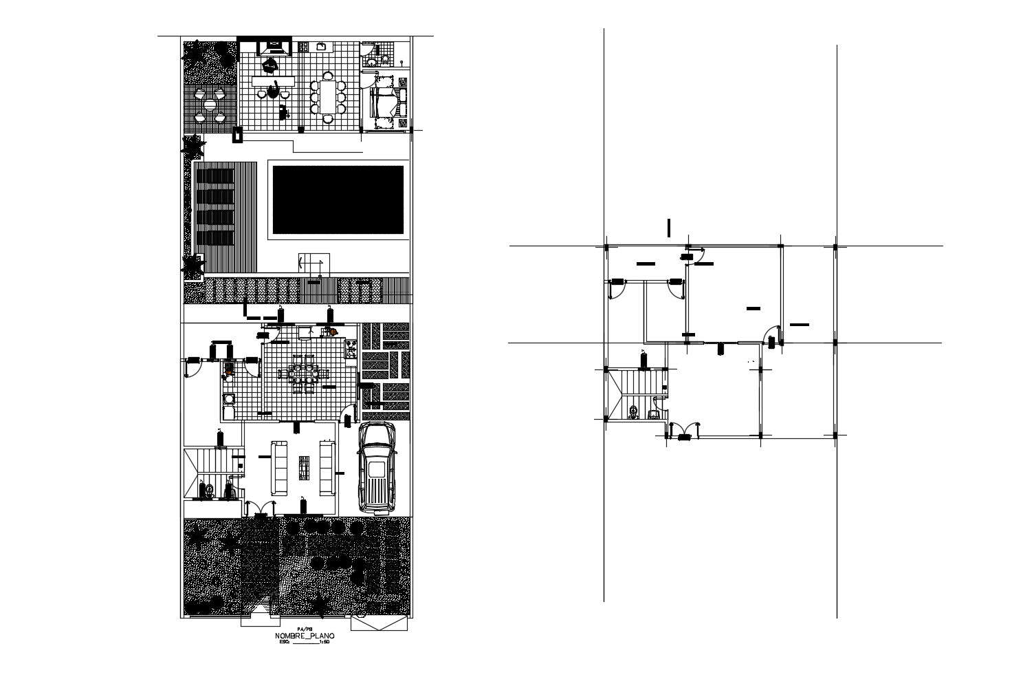 house-plan-with-furniture-details-in-autocad-cadbull