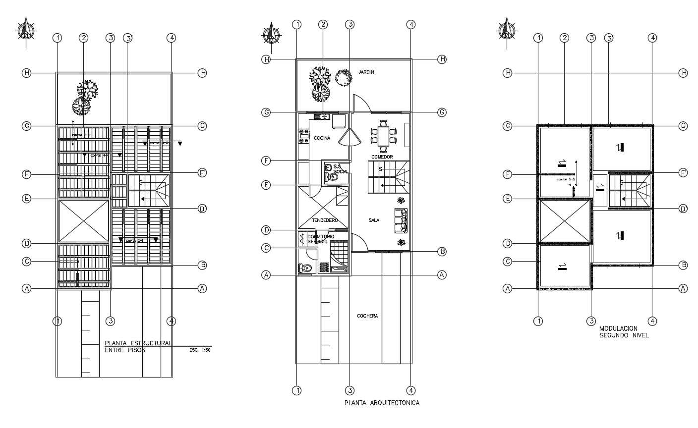 House plan with furniture details in dwg file - Cadbull