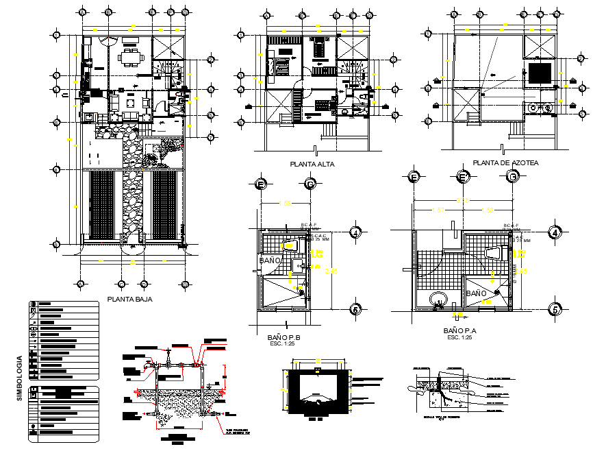 House planning autocad file - Cadbull