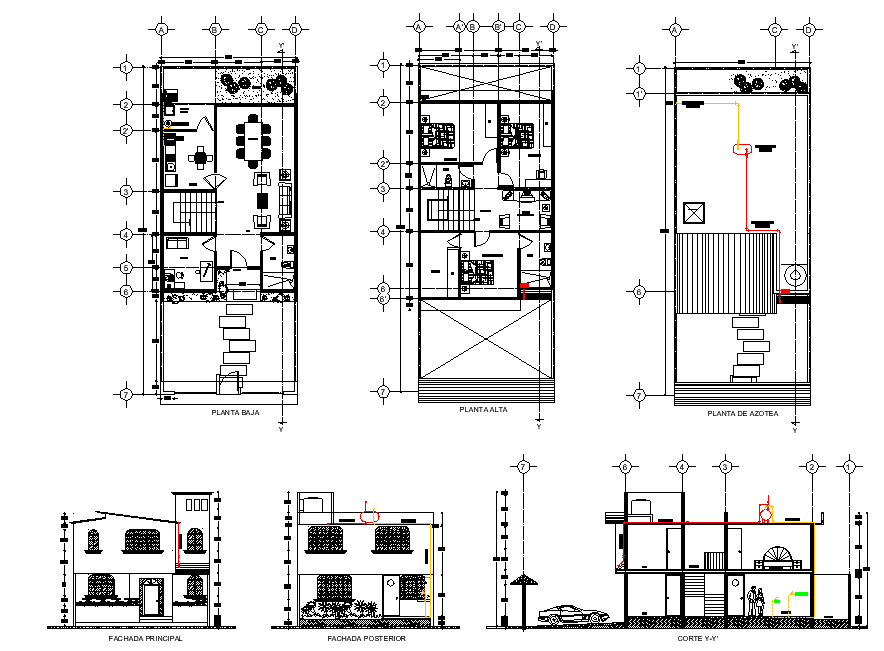 House plans room detail dwg file - Cadbull