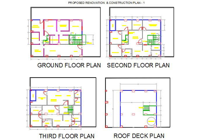 House Renovation Plan Cadbull