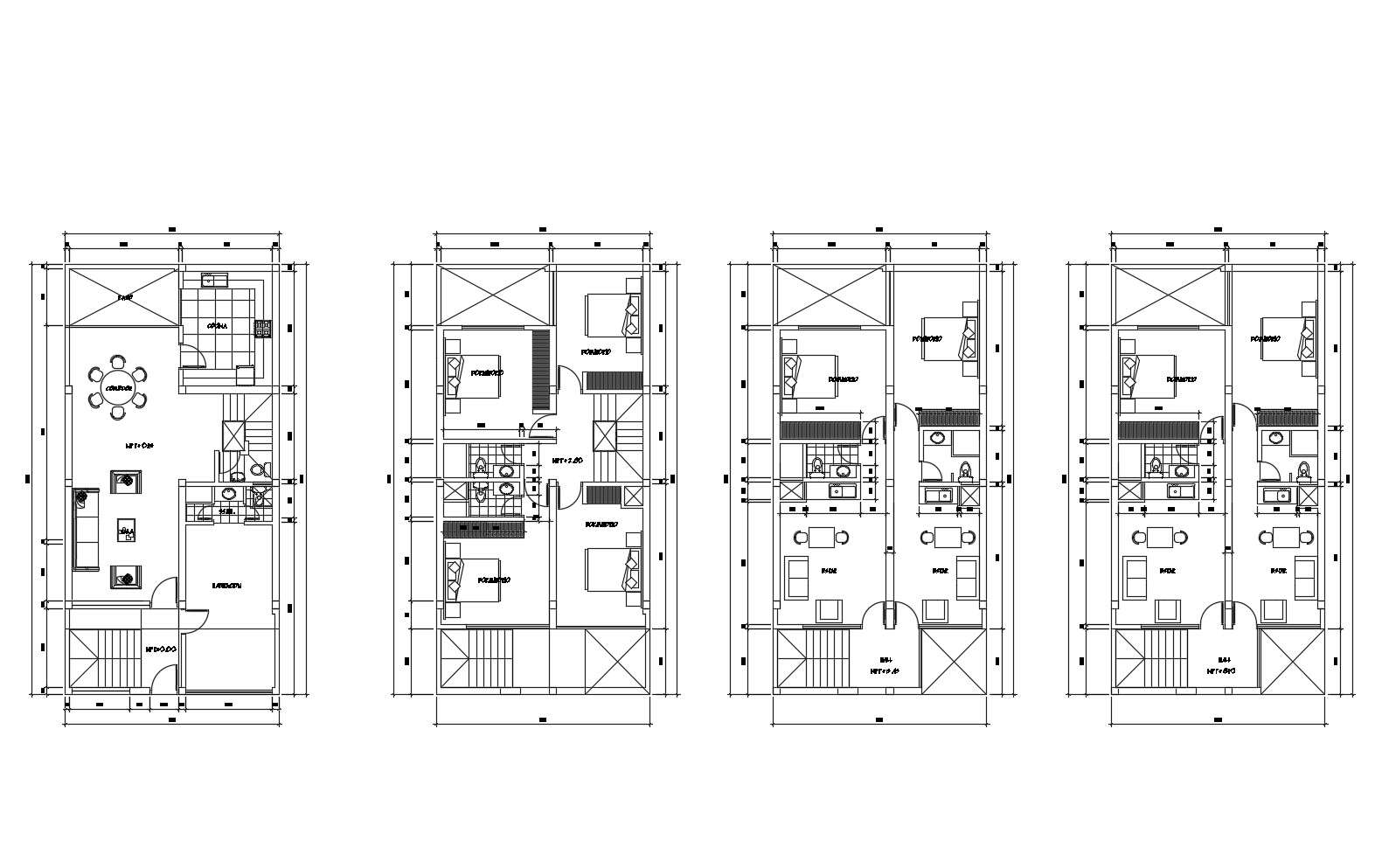 House Design Plan In AutoCAD File Cadbull