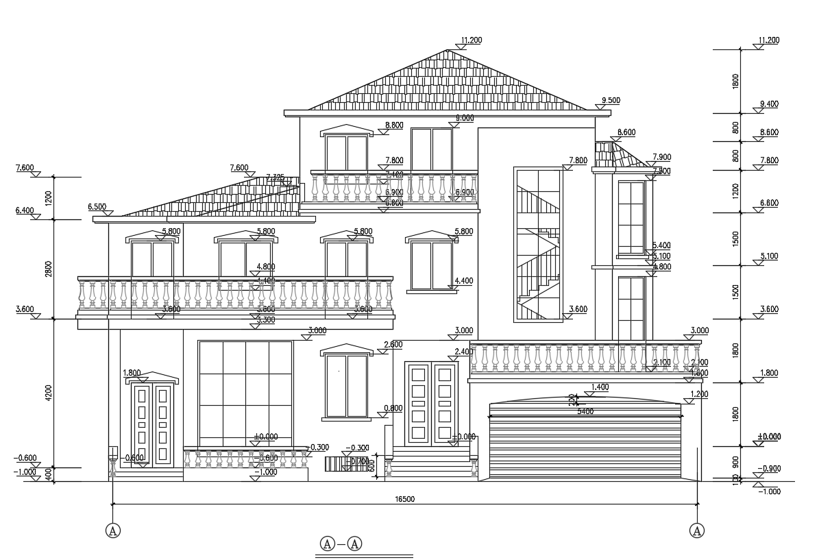 House Front Elevation Design Download Dwg File Cadbull