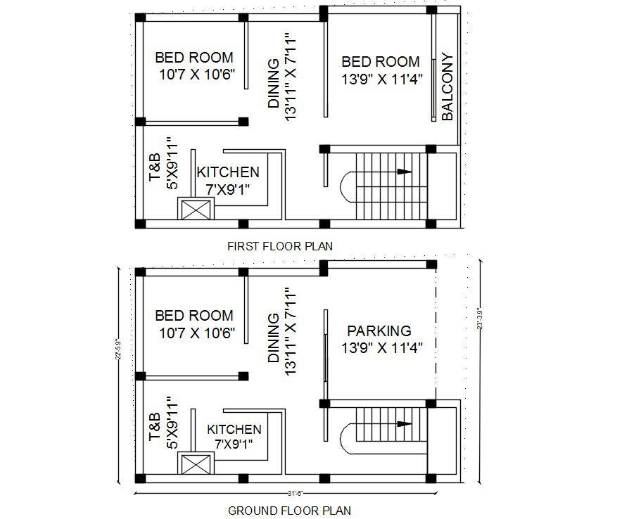 Column Layout Plan In Autocad Column Layout Of 4bhk House Rcc Column ...