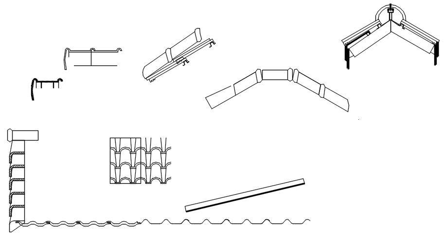 House Roof Architecture Drawing Dwg File Cadbull