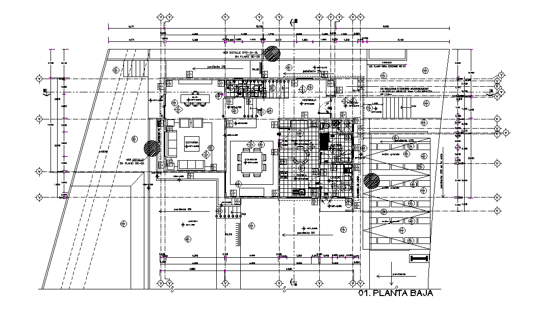 House With Centre line Working Plan AutoCAD Drawing DWG File - Cadbull