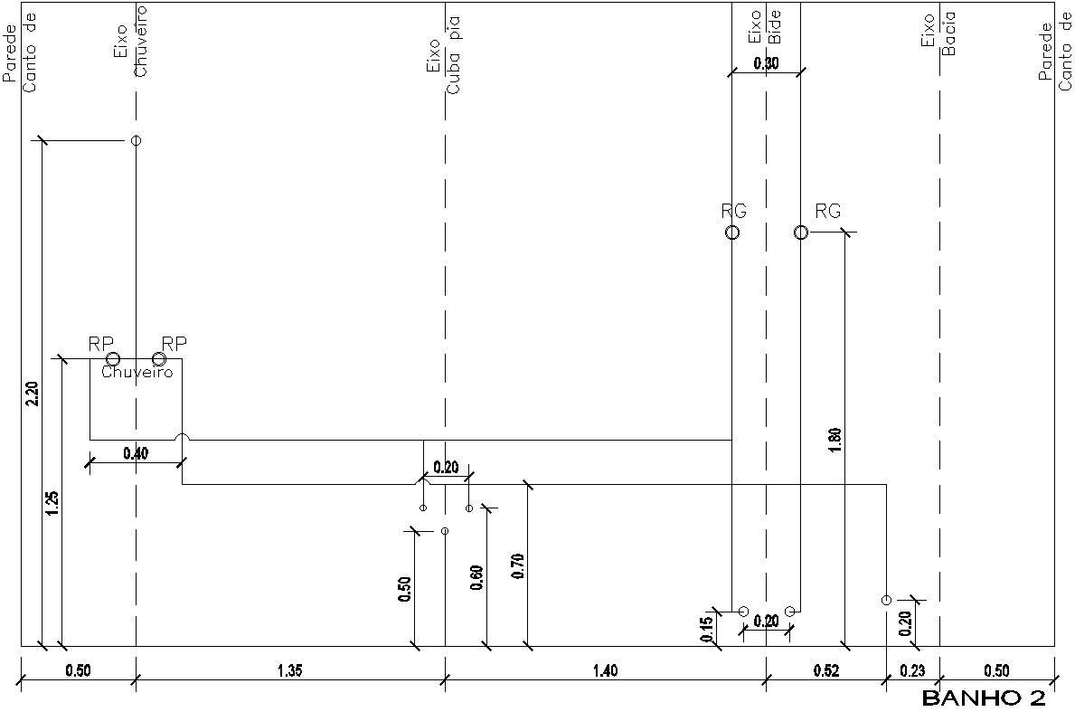 House Bathroom Sectional Elevation Plan Details Design Layout AutoCAD ...