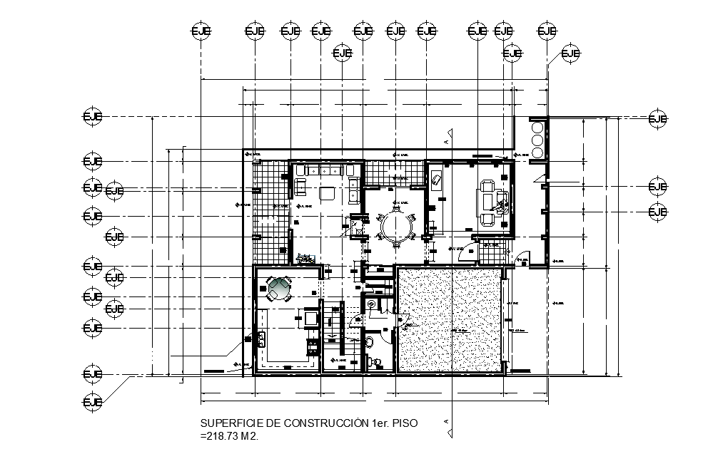 House Floor Plan Detail Drawing Presented In This Autocad File 