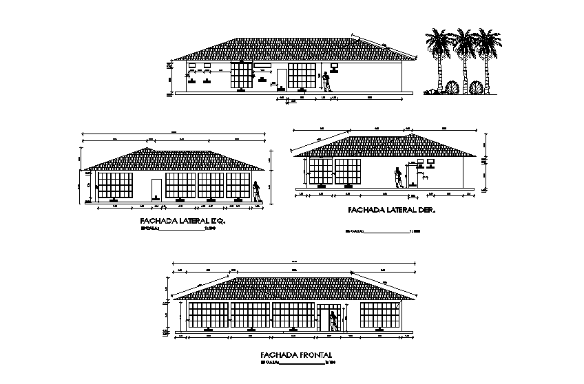 House section detail drawing provided in this cad file. Download 2d ...