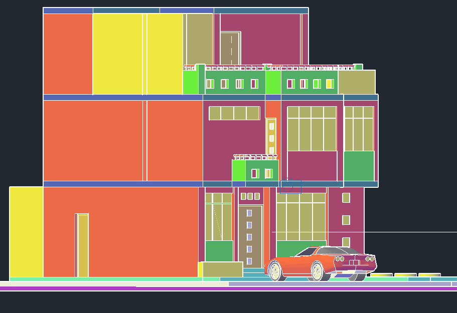 Detail Of 3 D House Plan Dwg File Cadbull