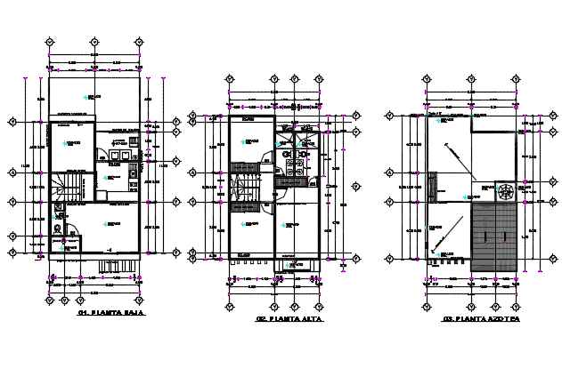 Housing Plan Detail Dwg File - Cadbull