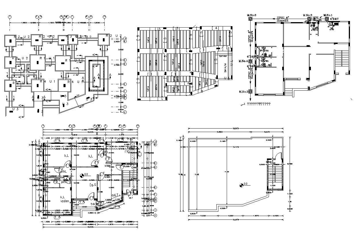 Huge Bungalow Plan With Terrace And Slab Design AutoCAD File - Cadbull