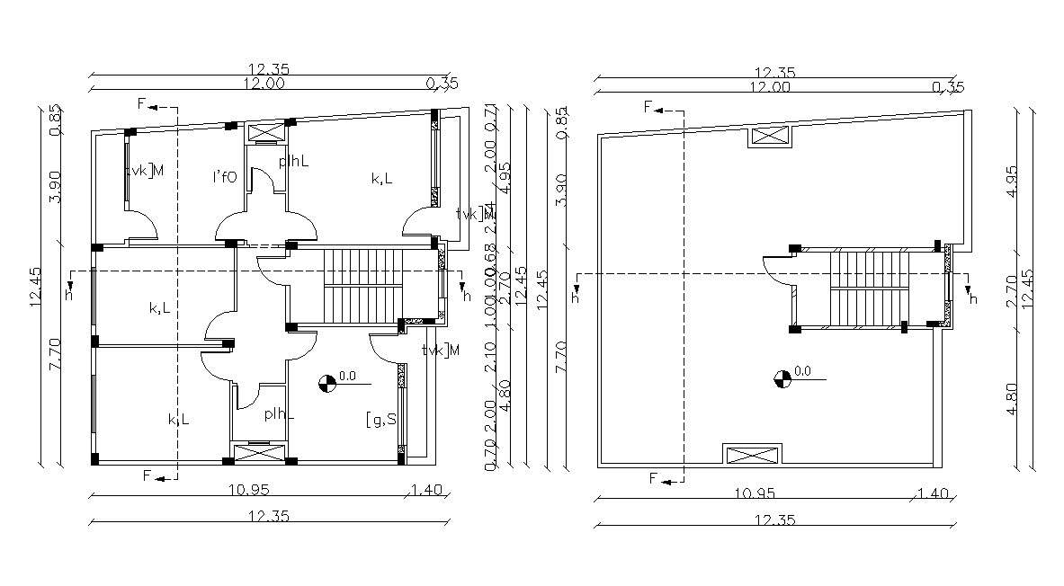 Huge Bungalow Planning With Terrace Floor AutoCAD File - Cadbull