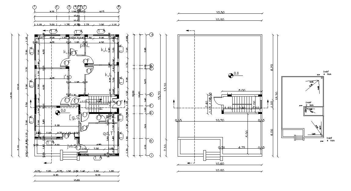 Huge Bungalow Planning With Working Drawing DWG File - Cadbull