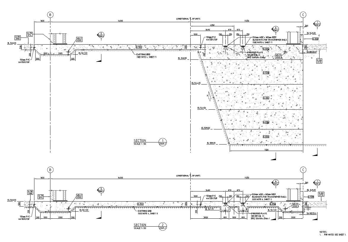 Hydro Power Plant Section Block Design PDF File Cadbull