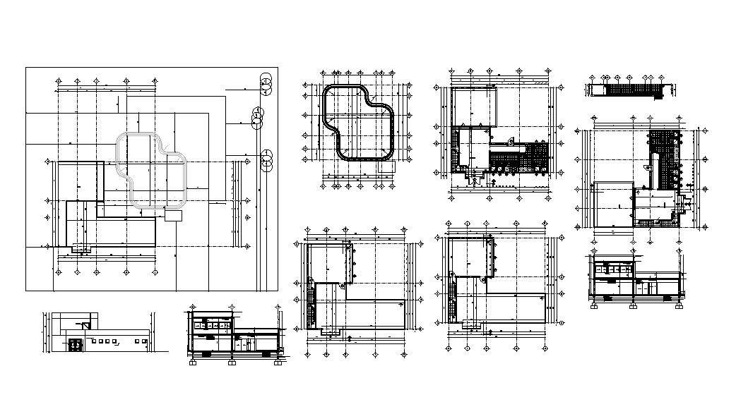 Hygiene Services Section, Plan And Installation Details Dwg File - Cadbull