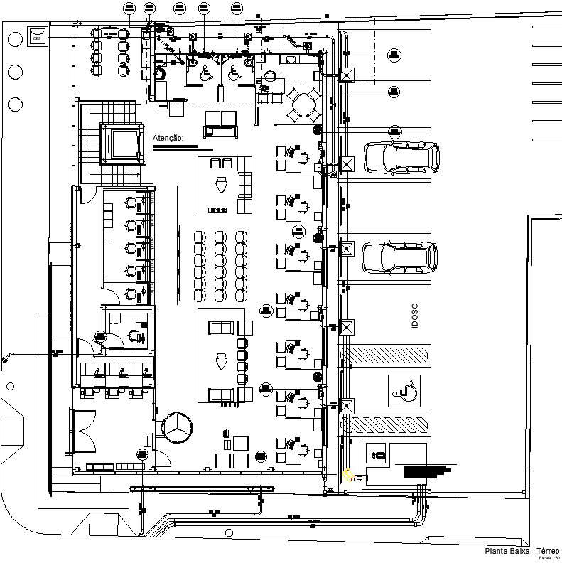 Implementation And Detailing Of Ground Floor Plan In Autocad Dwg File Cadbull