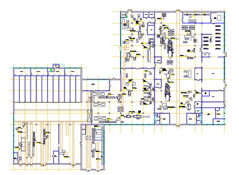 Industrial Architecture Drawing Dwg Download Free - Cadbull