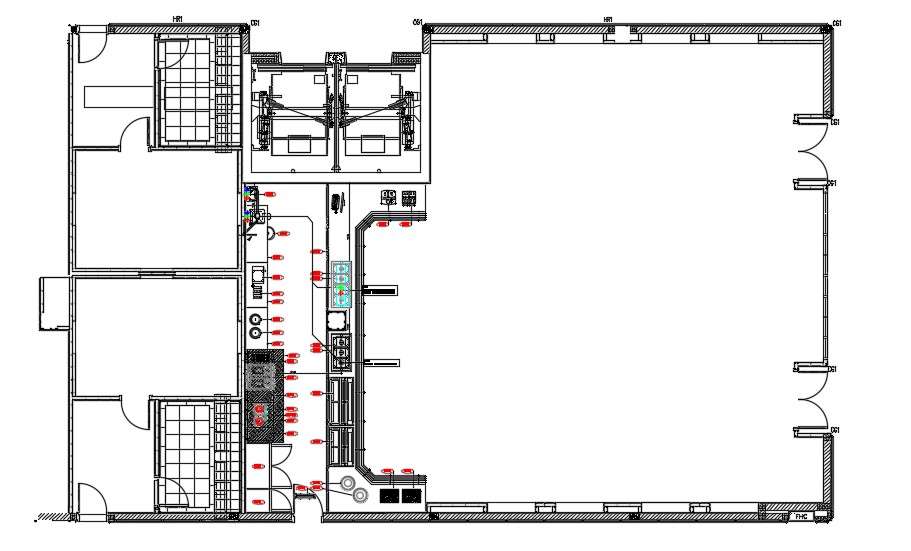 Industrial Building Layout AutoCAD Drawing Plan - Cadbull
