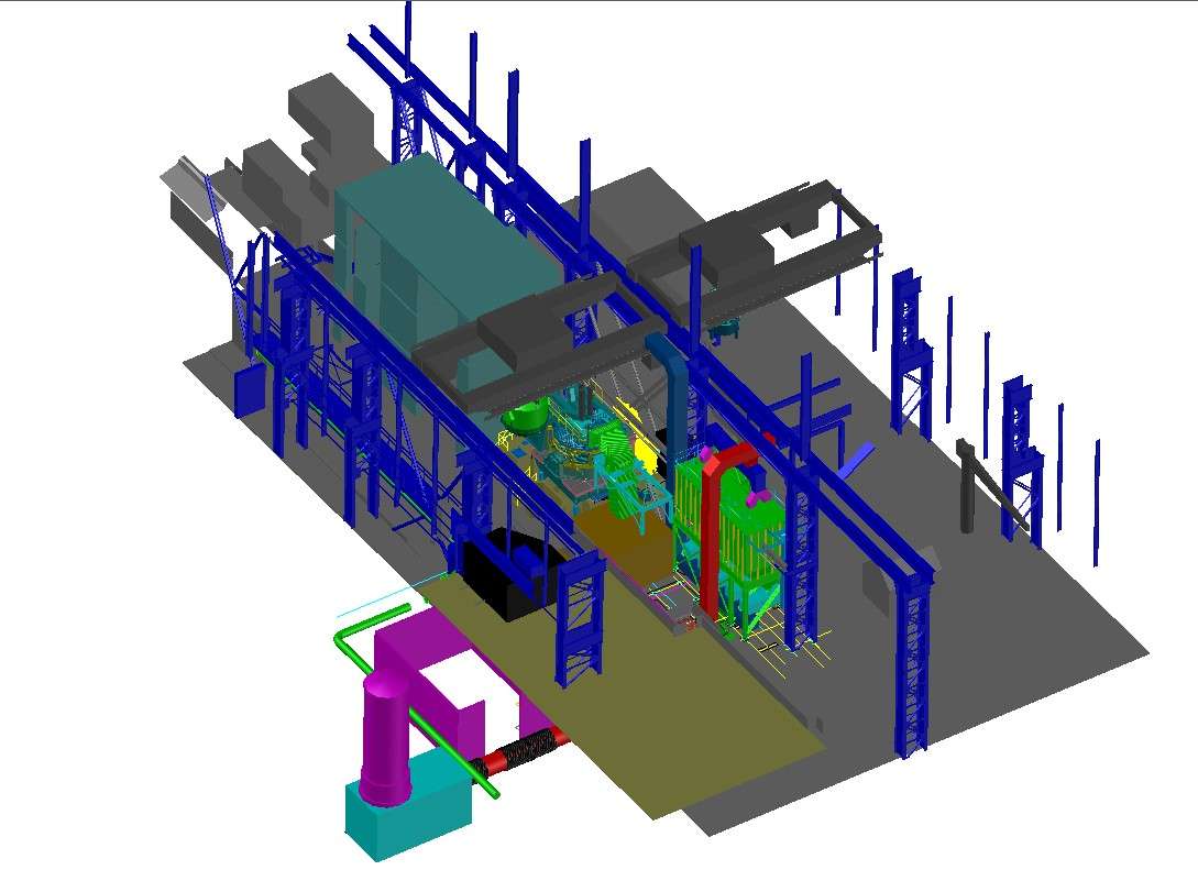 Industrial plan machinery 3d design cad drawing details dwg file Cadbull