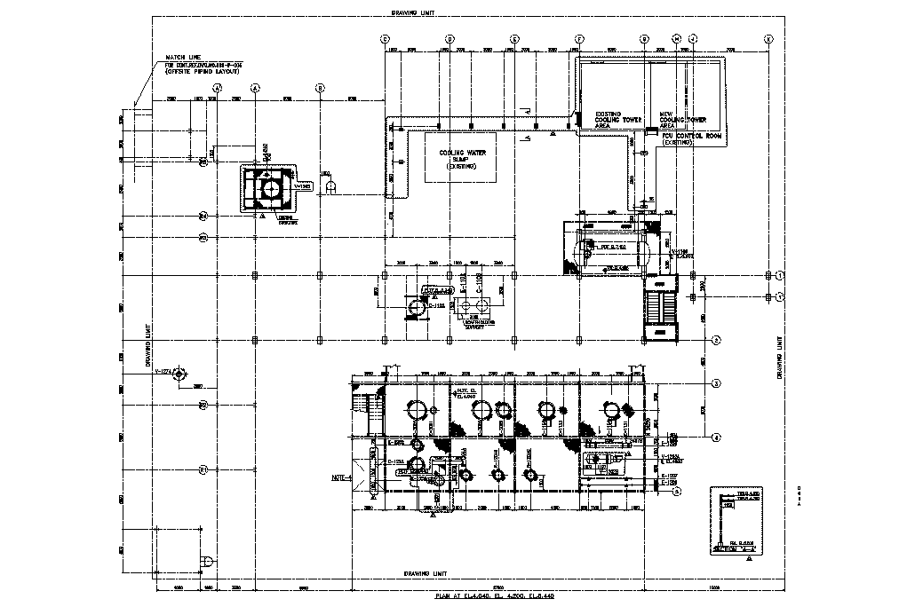 Industrial plant of FCP tank farm detail has given in this 2D Autocad ...