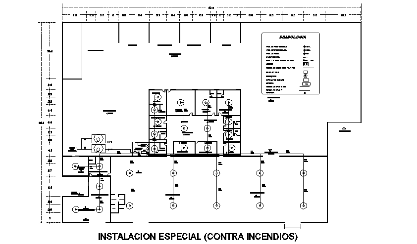 Installation layout plan dwg file - Cadbull