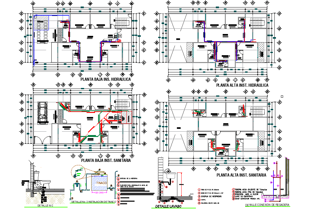 Installation Sanitary Plan Dwg File Cadbull