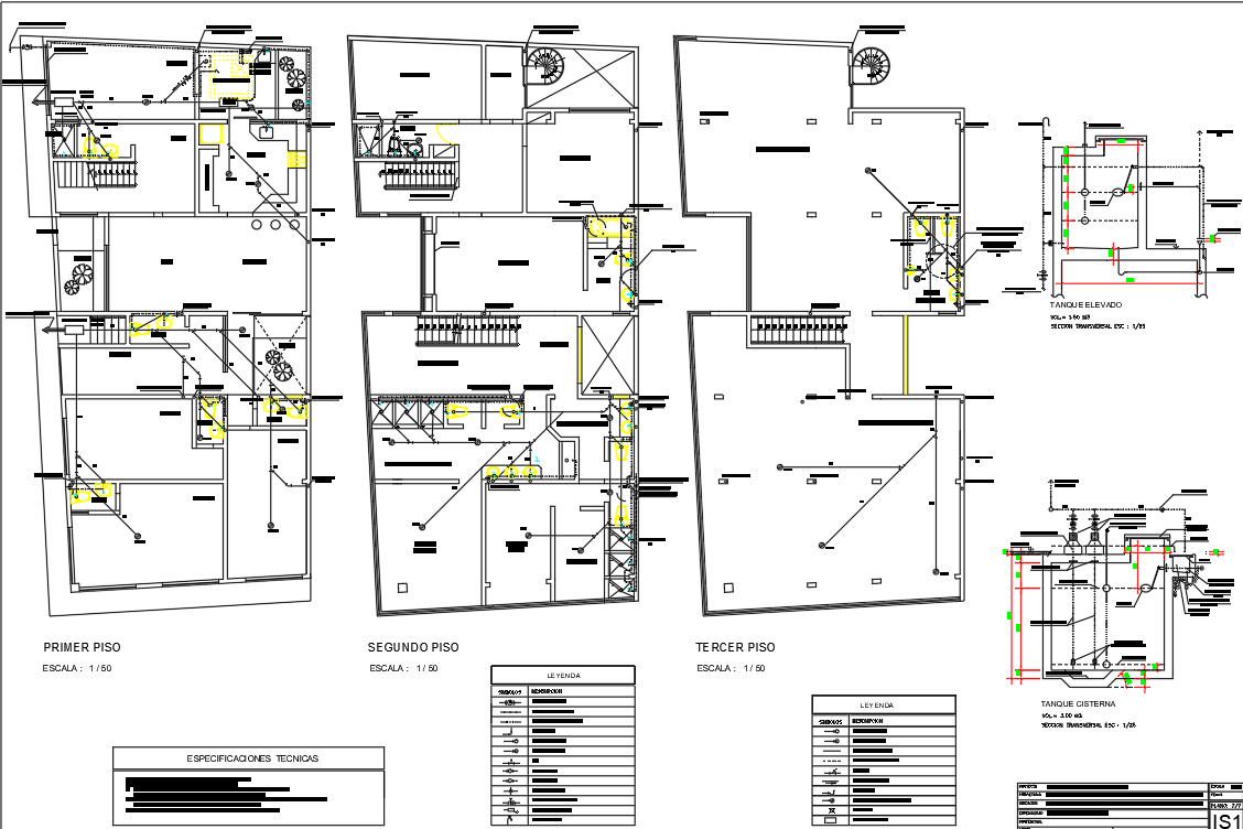 Installation unit detail plan - Cadbull