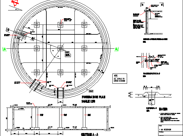 Installation unit detail plan - Cadbull