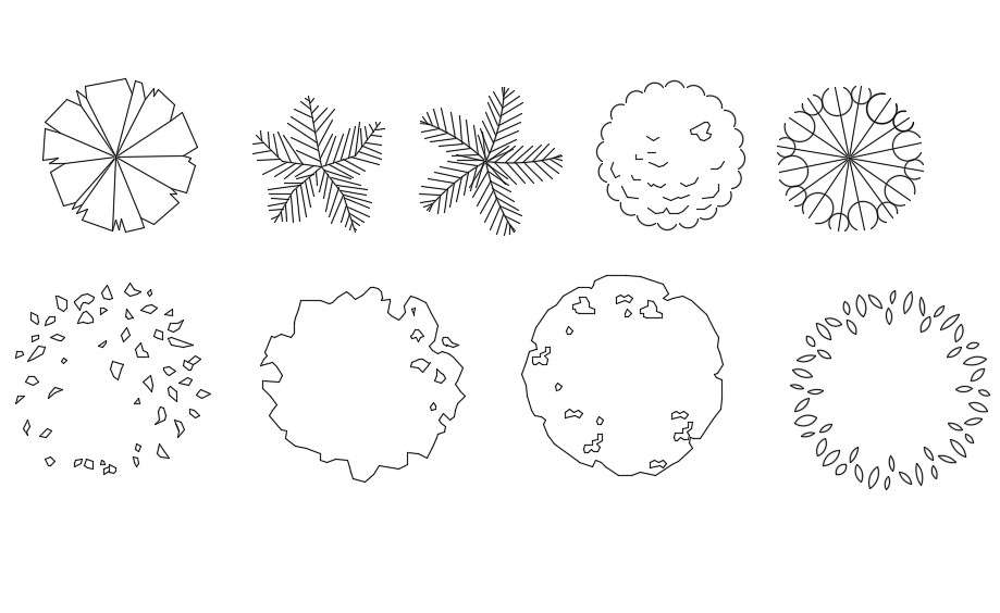 In this AutoCAD DWG drawing file Amazing plant's blocks are available ...