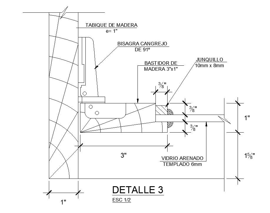 In this AutoCAD file the wooden section view has been given. Download ...