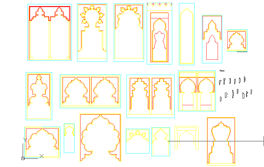 Rajasthani Arches Cad Blocks   Islamic Arches Thu Jul 2017 12 24 42 