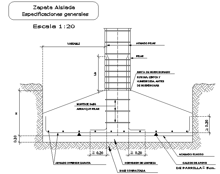 Isolated Column Footing