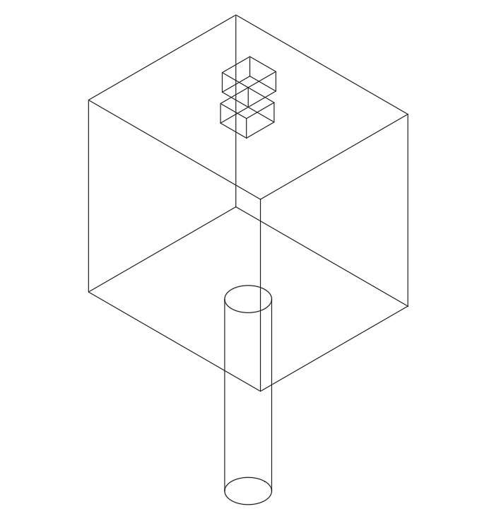 isometric-view-of-an-object-in-autocad-2d-drawing-dwg-file-cad-file