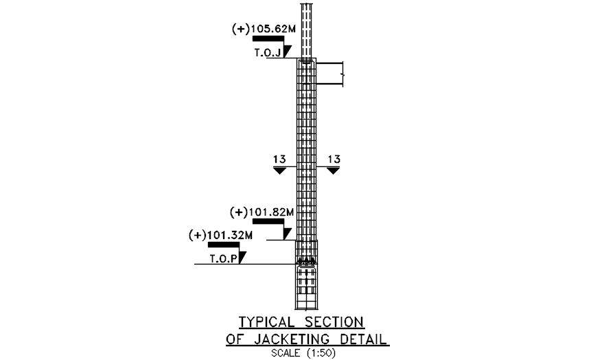 Jacketing detail drawing. Download cad DWG file | CADBULL - Cadbull