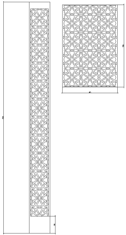 Jali design pattern download free autocad dwg block . - Cadbull