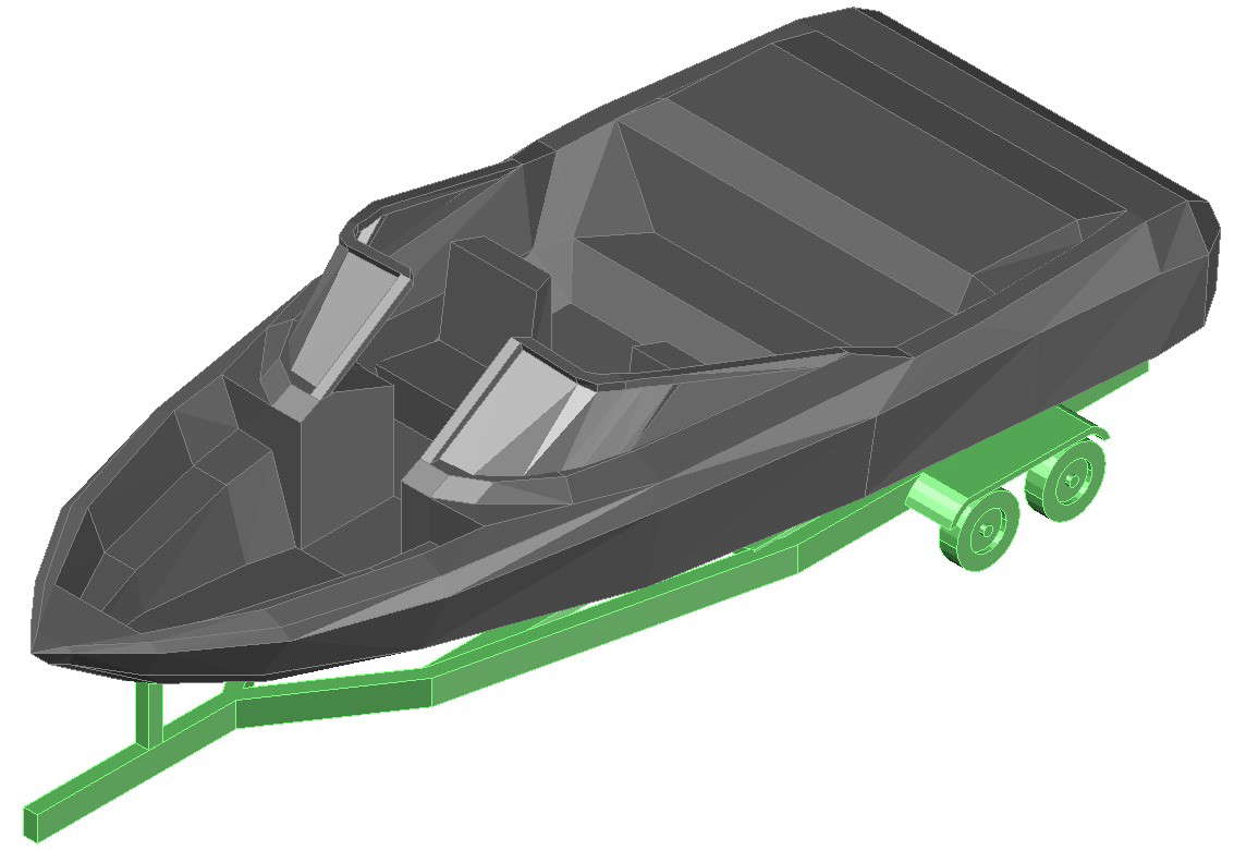 Jet Boat Design - Cadbull